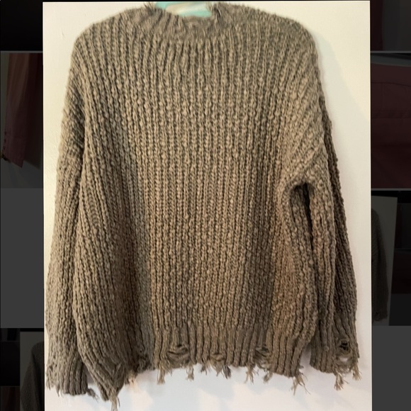 Olive green wishlist sweater.. originally $58, never worn, tags still on - Picture 2 of 7